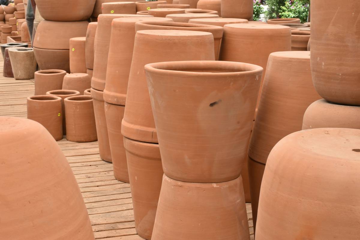 balcony garden australia with tiered planters on lightweight fibreglass stands